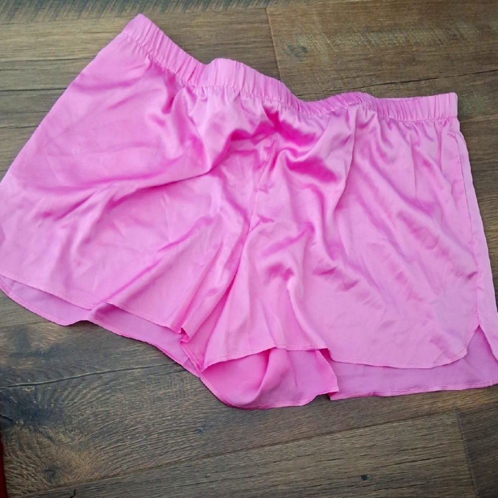 NWOT Auden XL Pink Satin Shorts